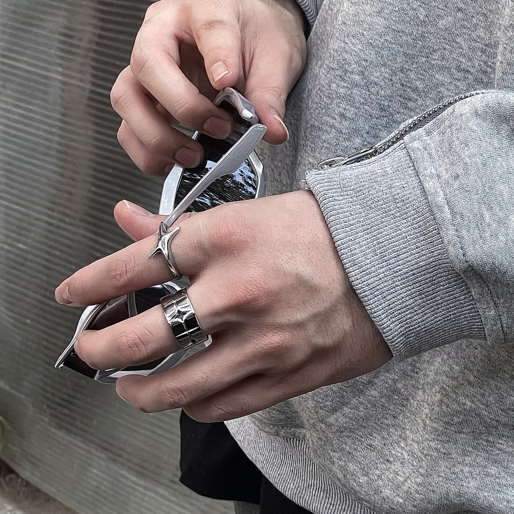 Shining Star Titanium Steel Ring