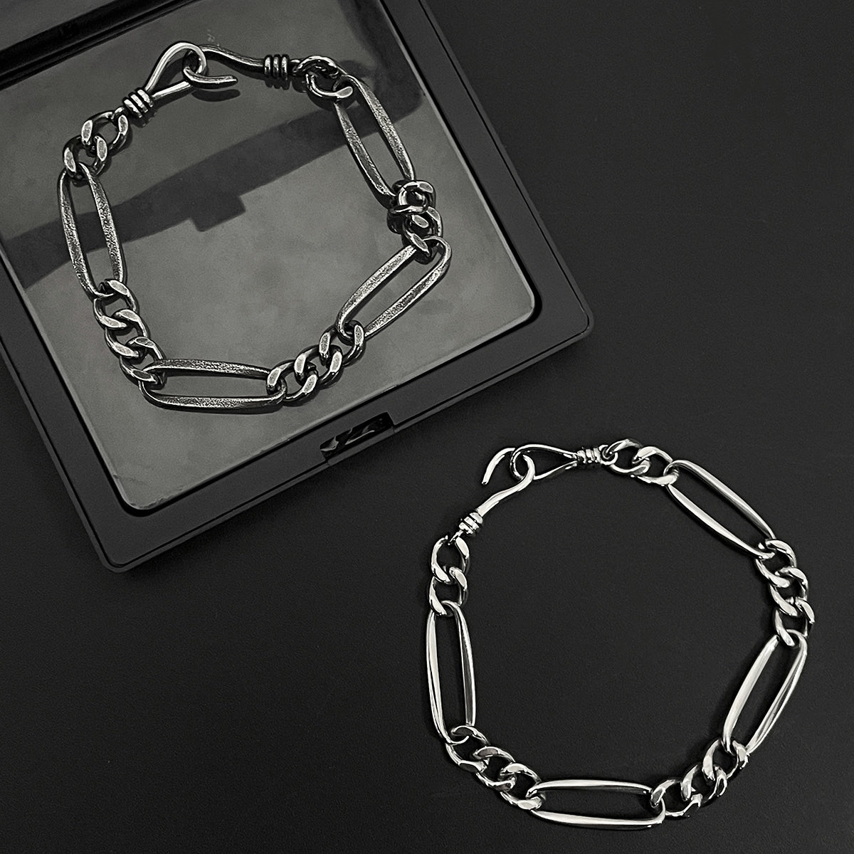 Spliced Knot Vintage Titanium Steel Bracelet