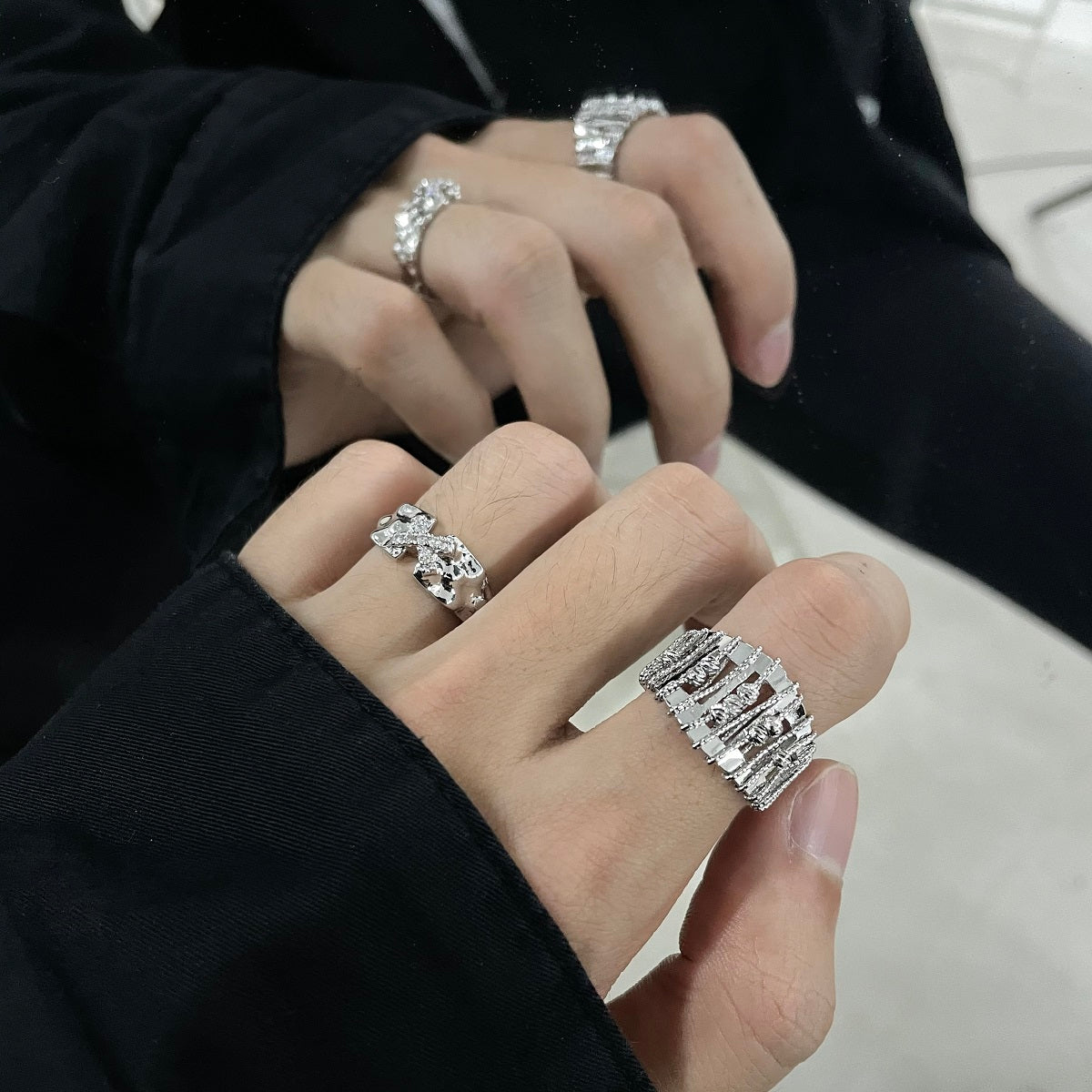 Minimalist Neutral Style Personalized Ring ArtsKoreanMan