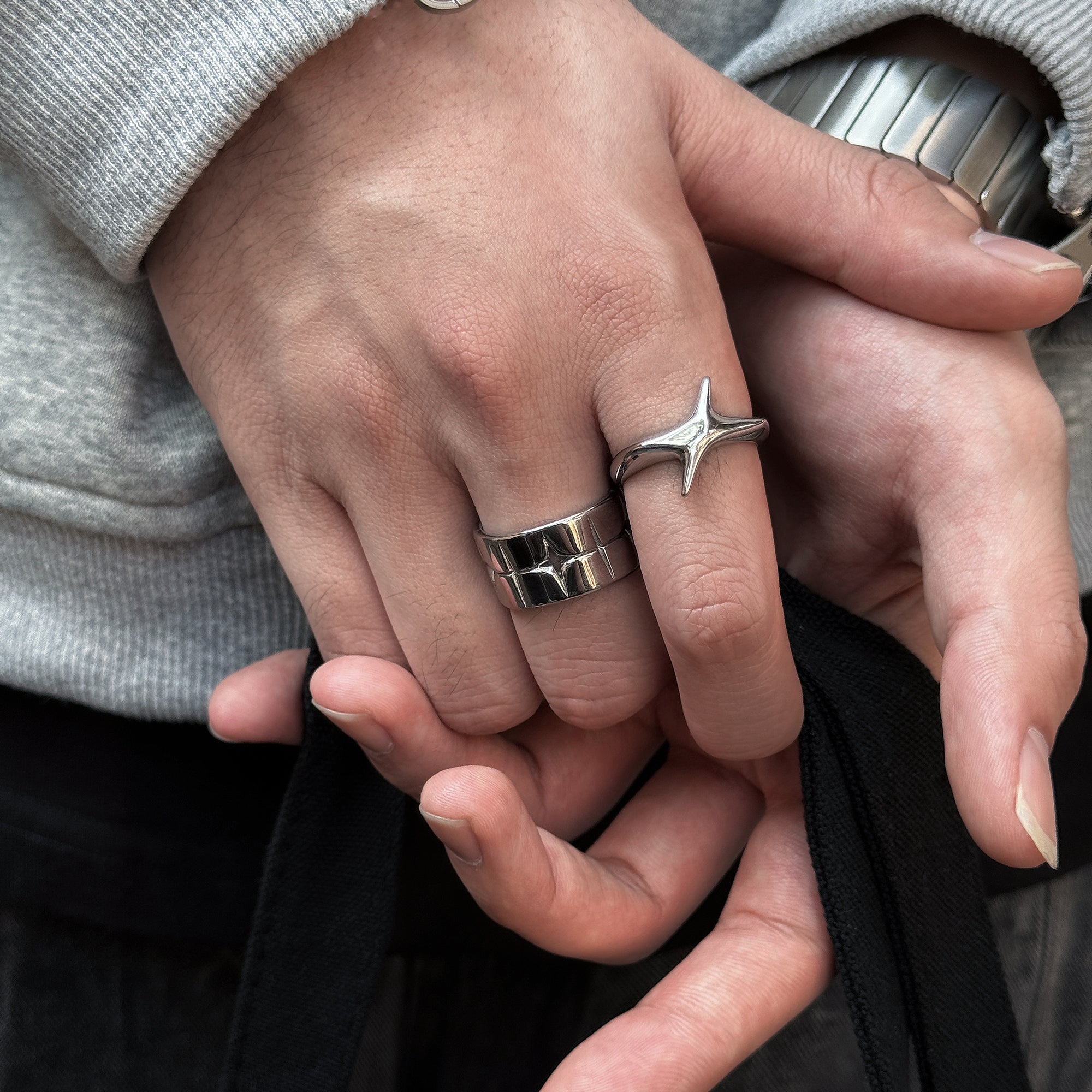 Shining Star Titanium Steel Ring