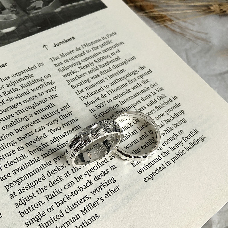 Hand Hammered Irregular Texture Ring