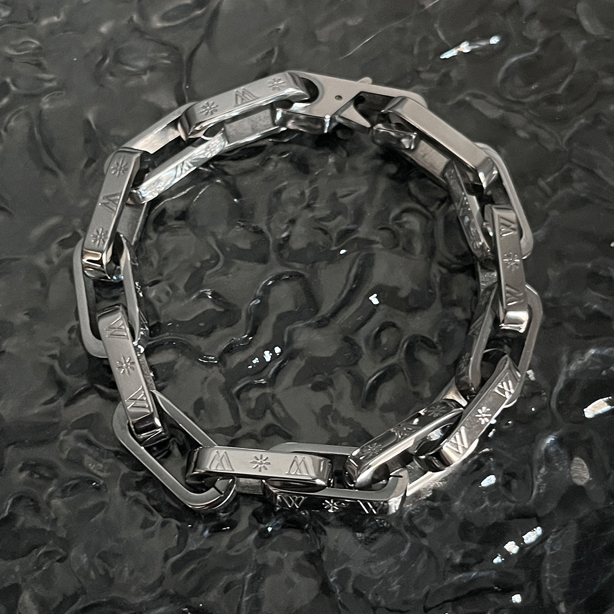 Square Buckle Titanium Steel Bracelet