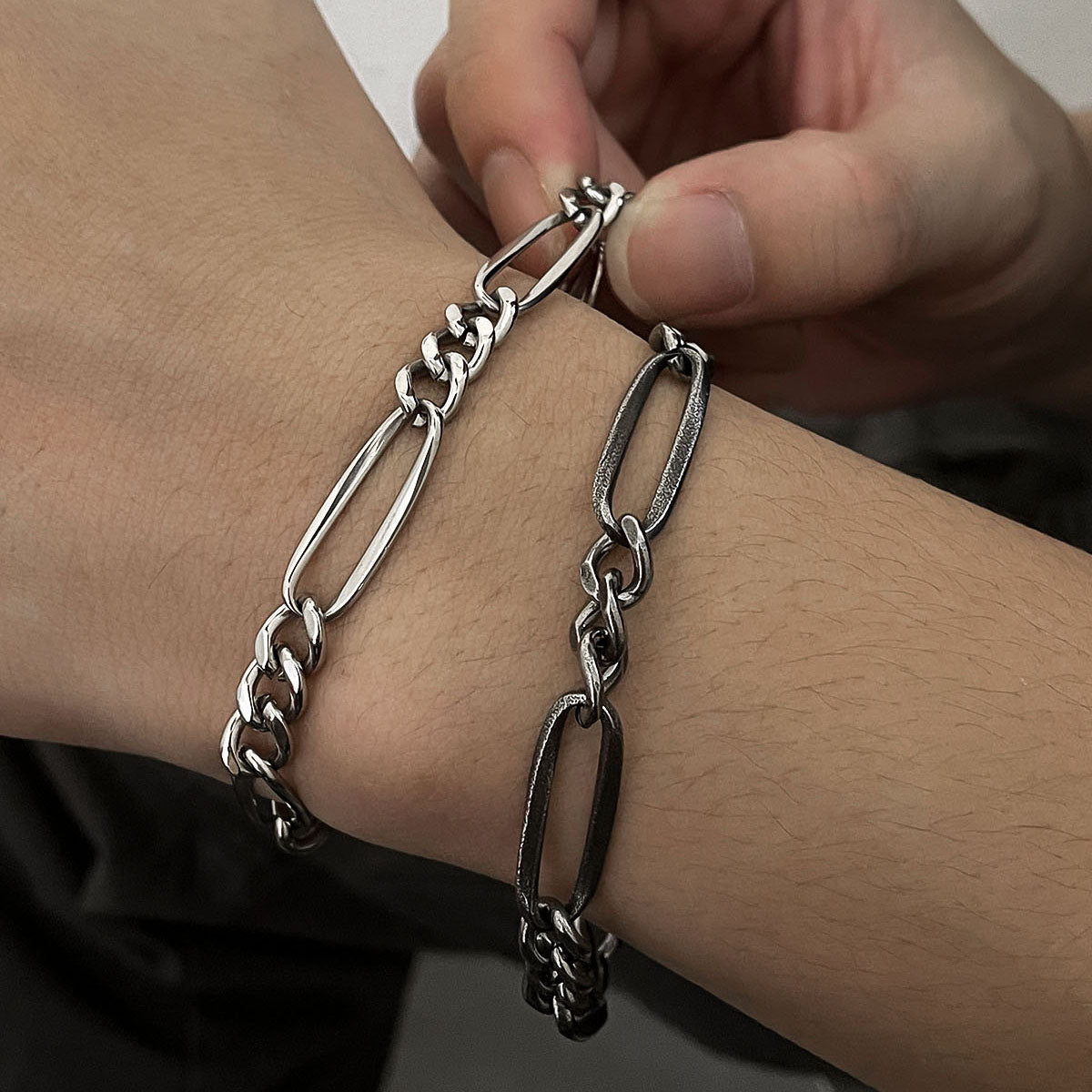 Spliced Knot Vintage Titanium Steel Bracelet