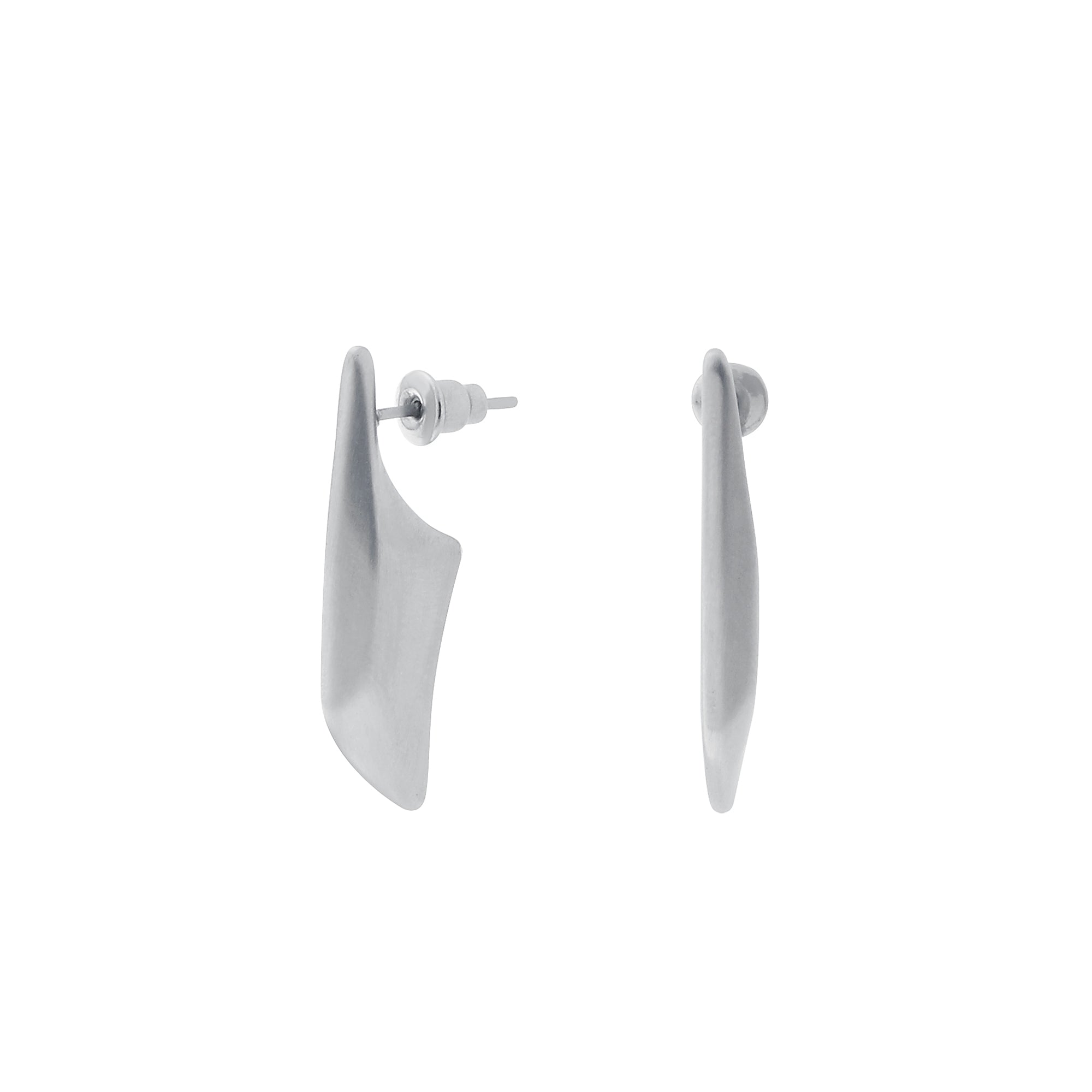 Metal Diamond Blade Earrings