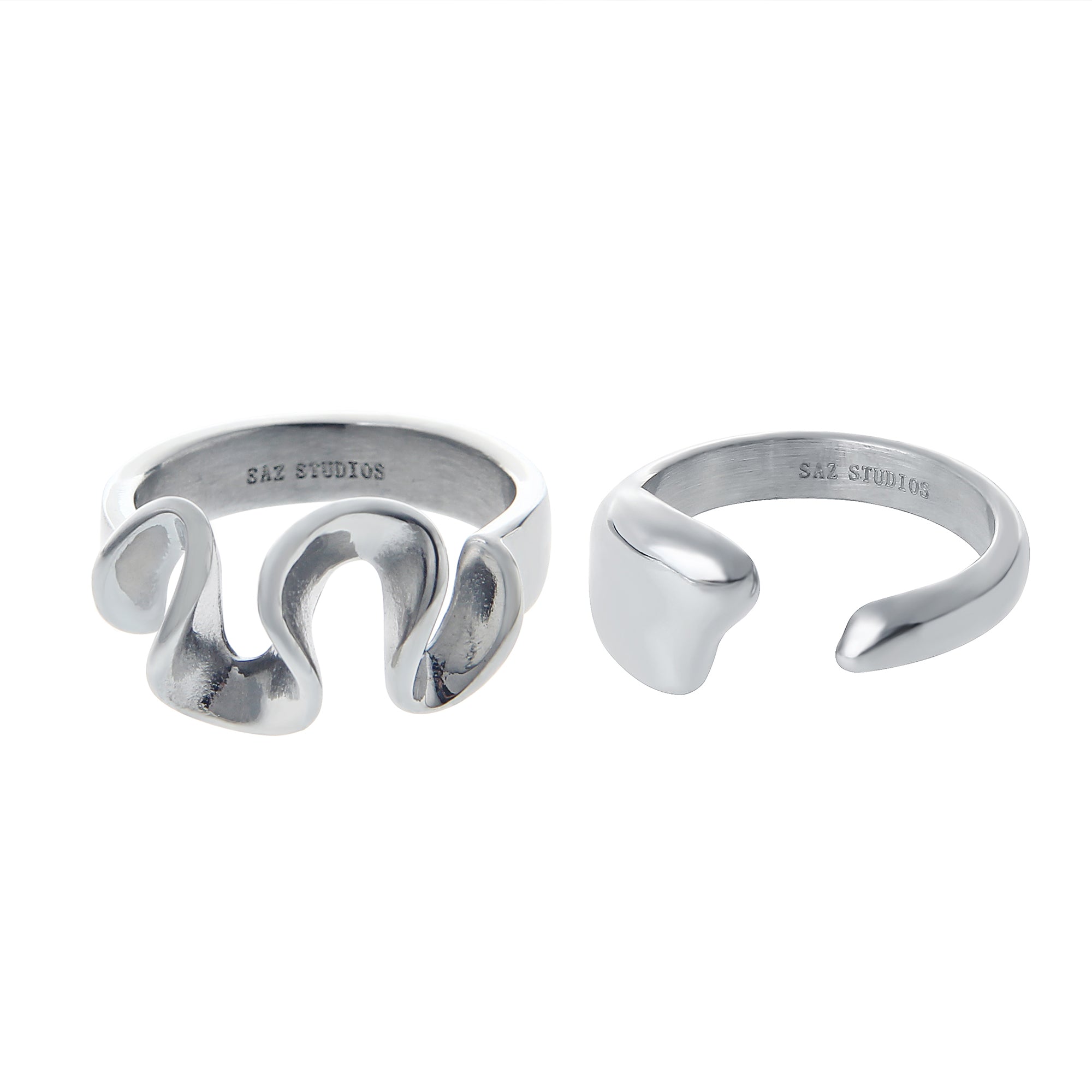Liquid Shaped Minimalist Ring