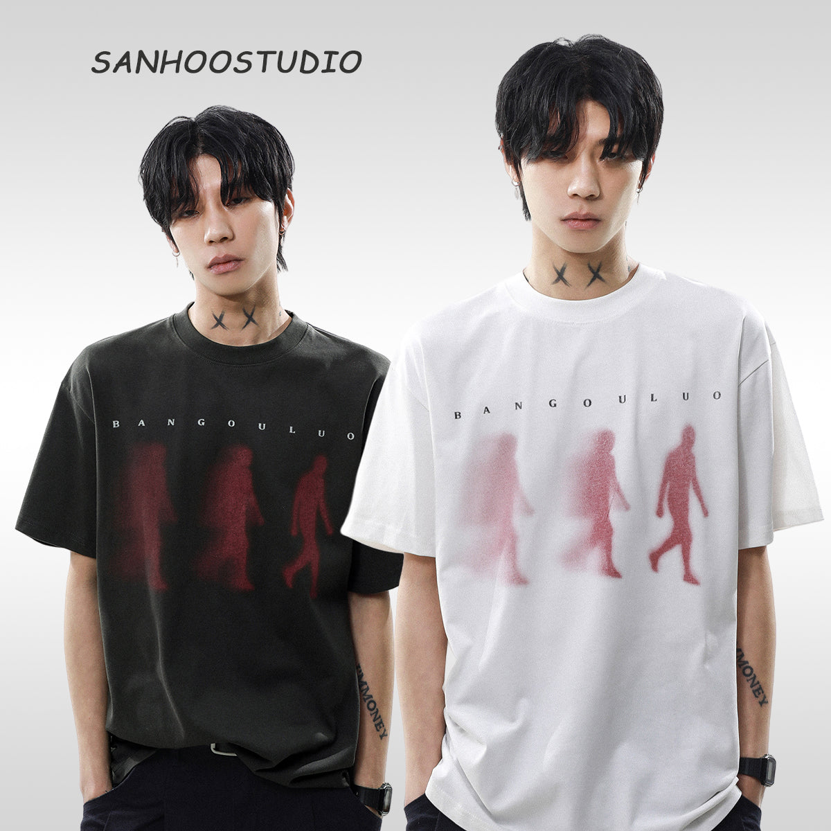 【25s Sep.】Vintage Street Letter Print Loose T-Shirt