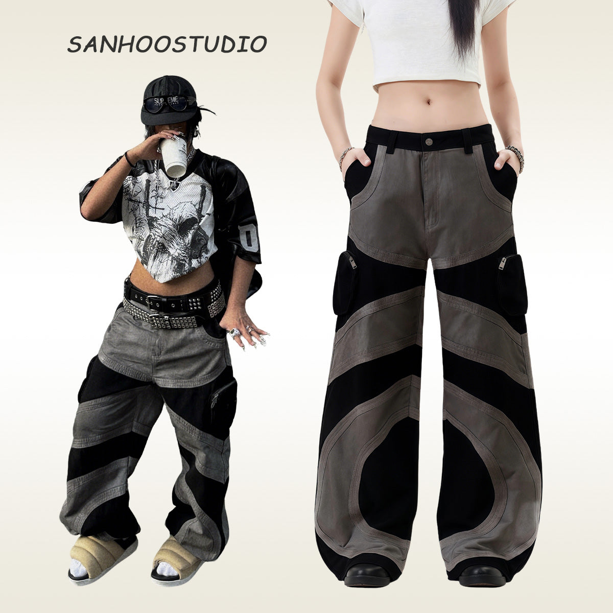 【25s Aug.】Dark Paratrooper Tactical Loose Overalls are inspired by military aesthetics and functional design. Featuring a loose, utility-style silhouette, these overalls are crafted from durable fabric with reinforced stitching for everyday wear and movement.