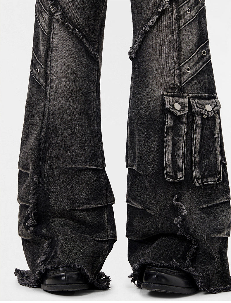 【25s Jul.】Punk Y2K Flared Denim Pants