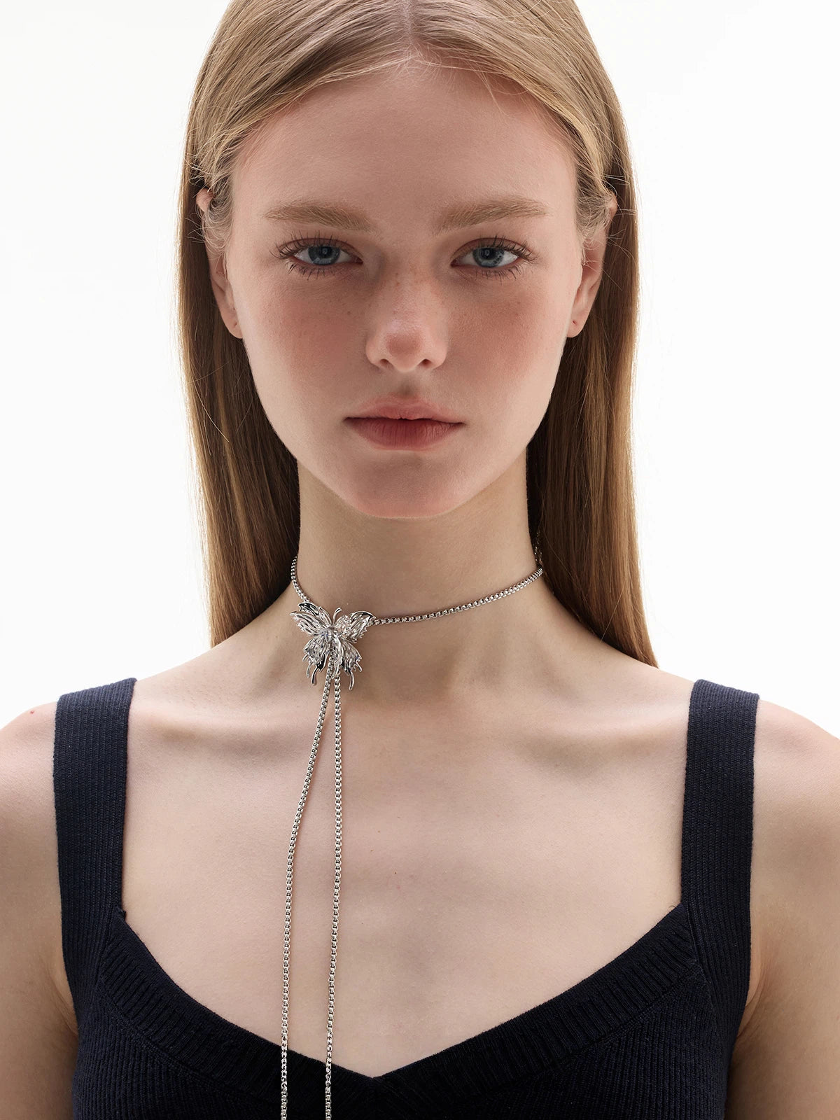 Liquid Butterfly Adjustable Necklace