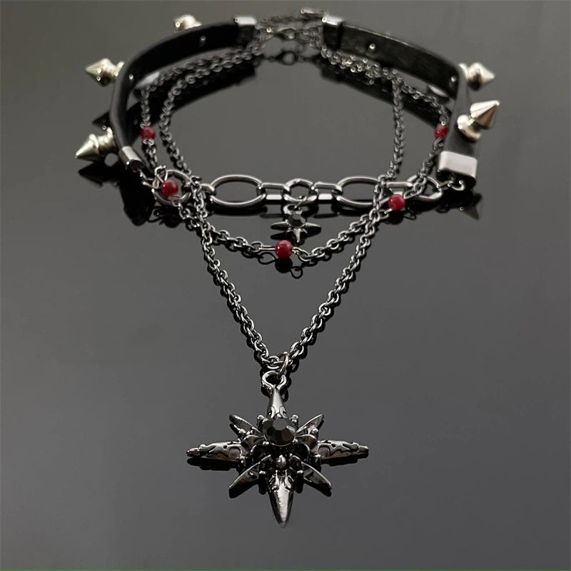 Black Star Choker Necklace