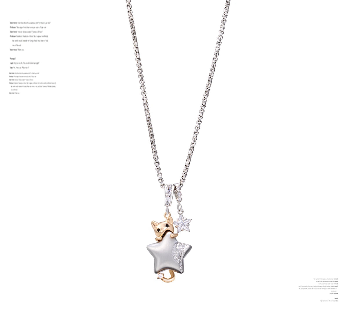 Playful yet chic, Sanhoostudio’s cat and star pendant necklace adds dopamine-inspired fun to daily styling — a perfect gift for creative fashion lovers.