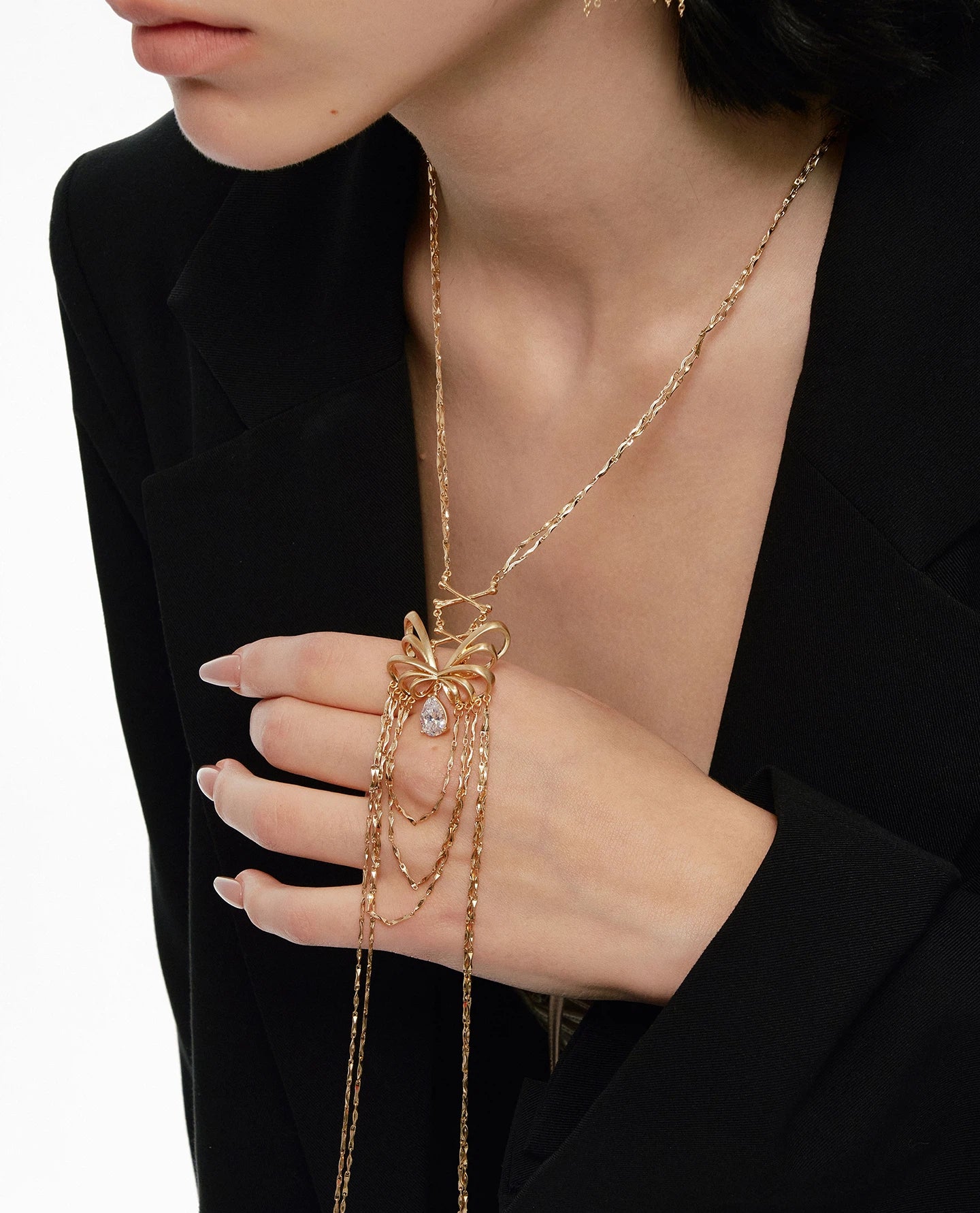 Elegant Tassel Sweater Necklace