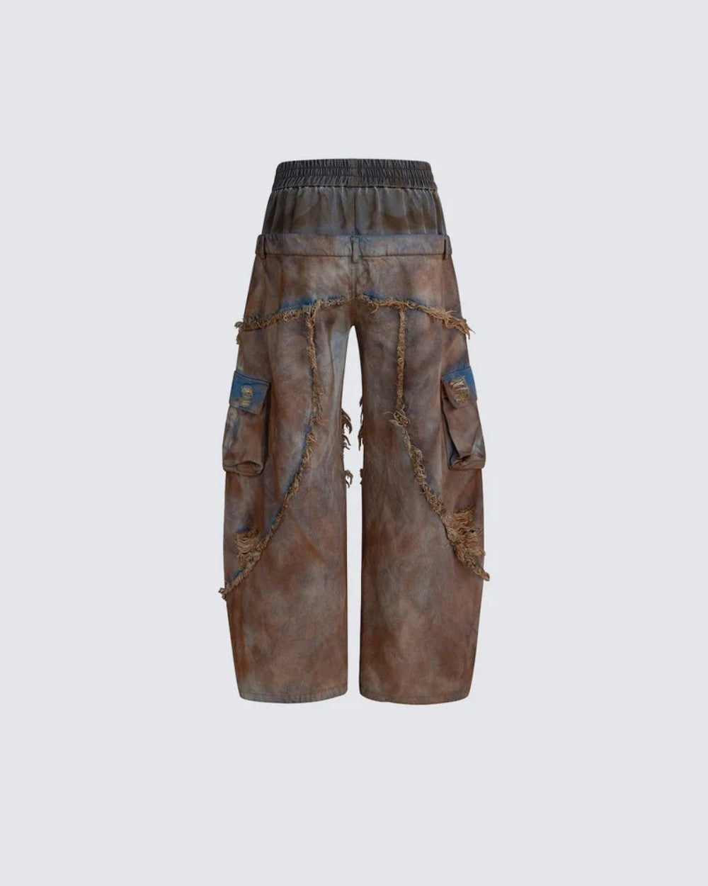 Post-Apocalyptic Dyed Layered Denim Set
