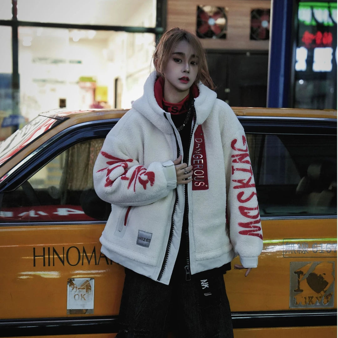 Plush-Fleece Warm Hooded Jacket