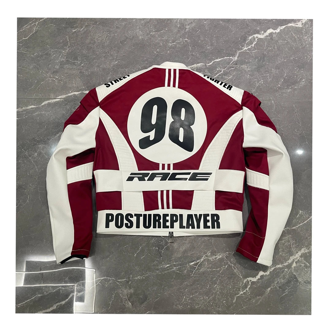 Sanhoostudio Heavy Patchwork Racing Jacket