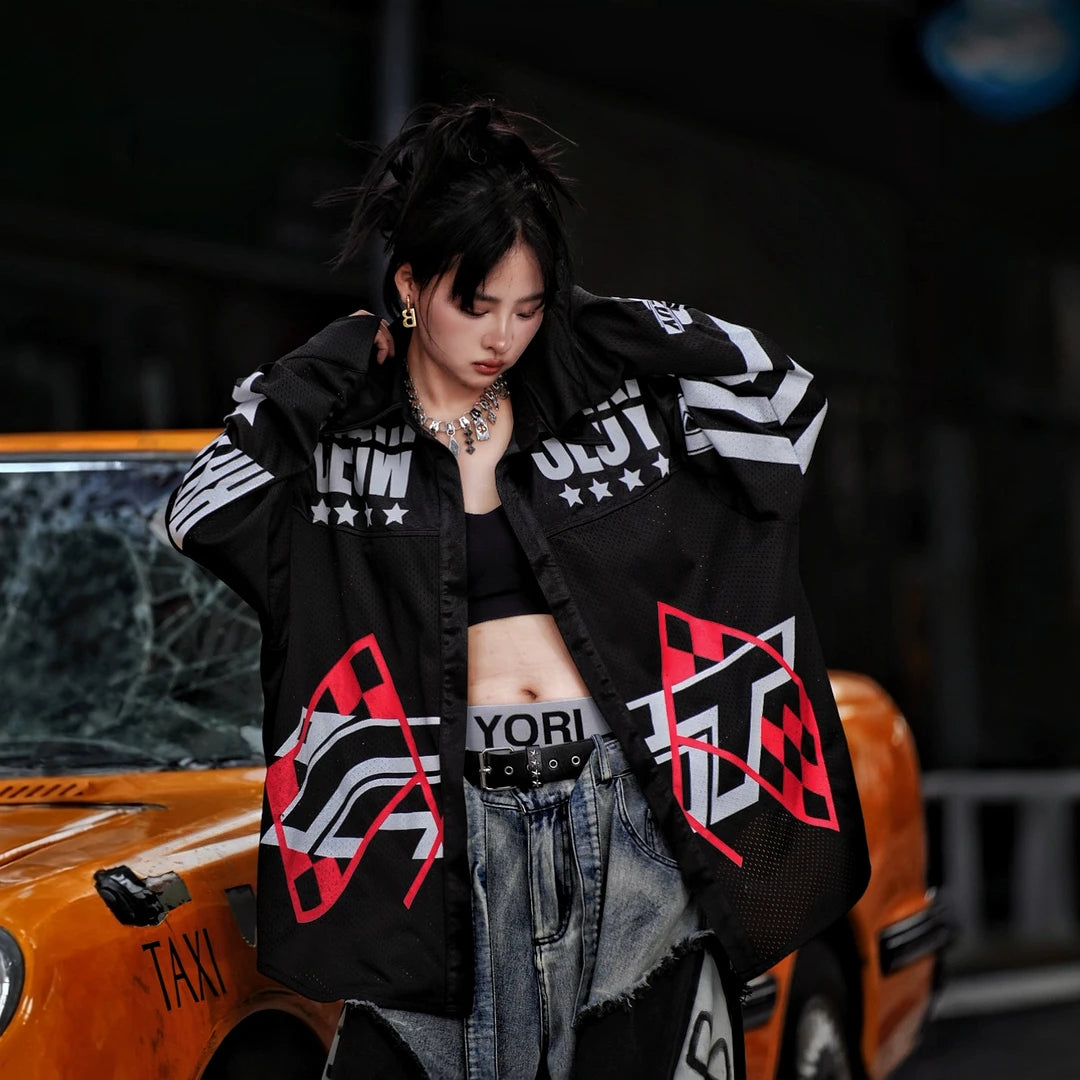 Sanhoostudio Dark Graphic Sun Protection Long Sleeve T-Shirt