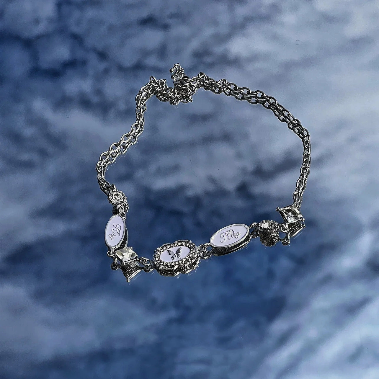 Butterfly Letter Pendant Necklace