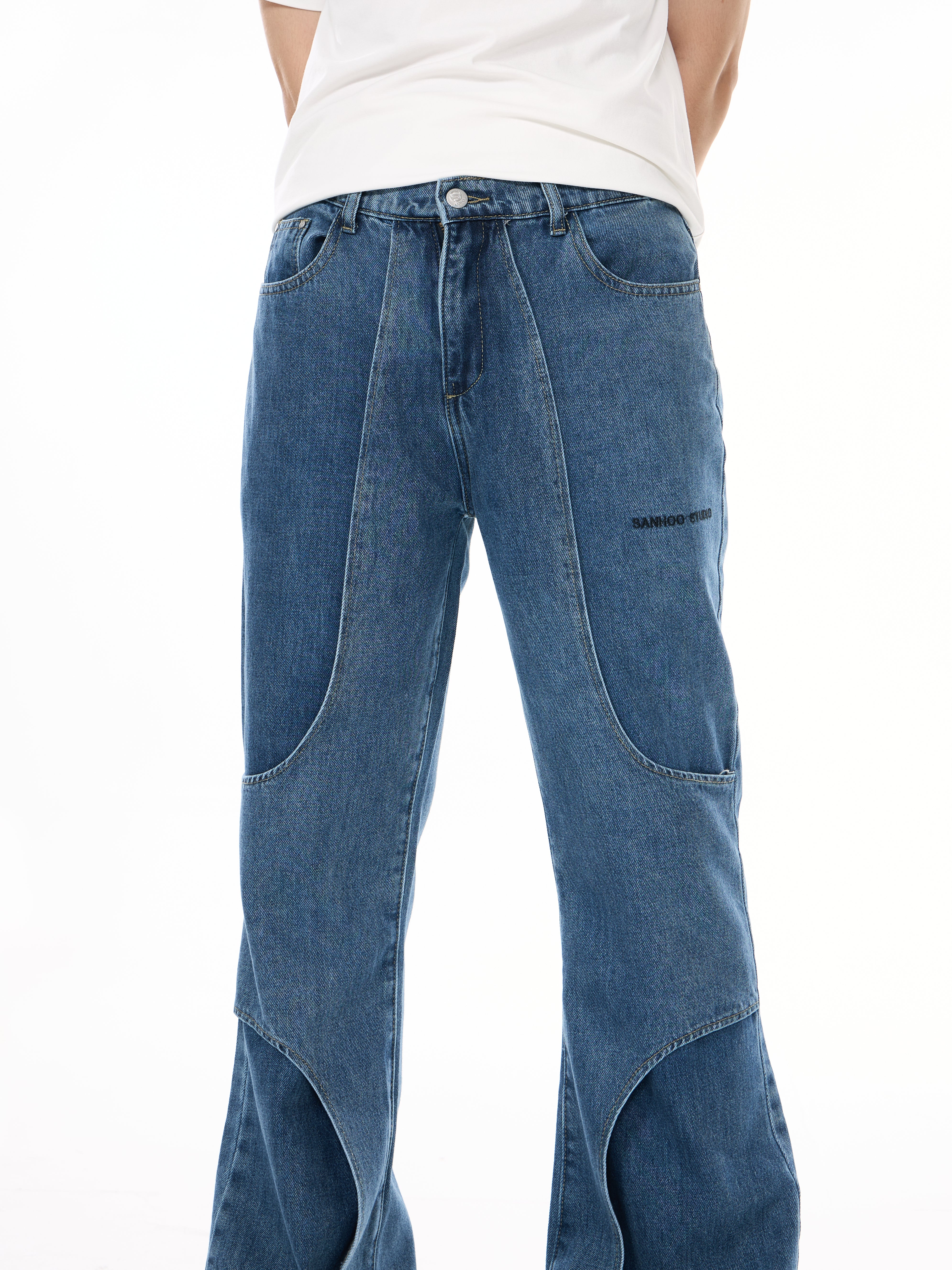 Double Layer Design Jeans