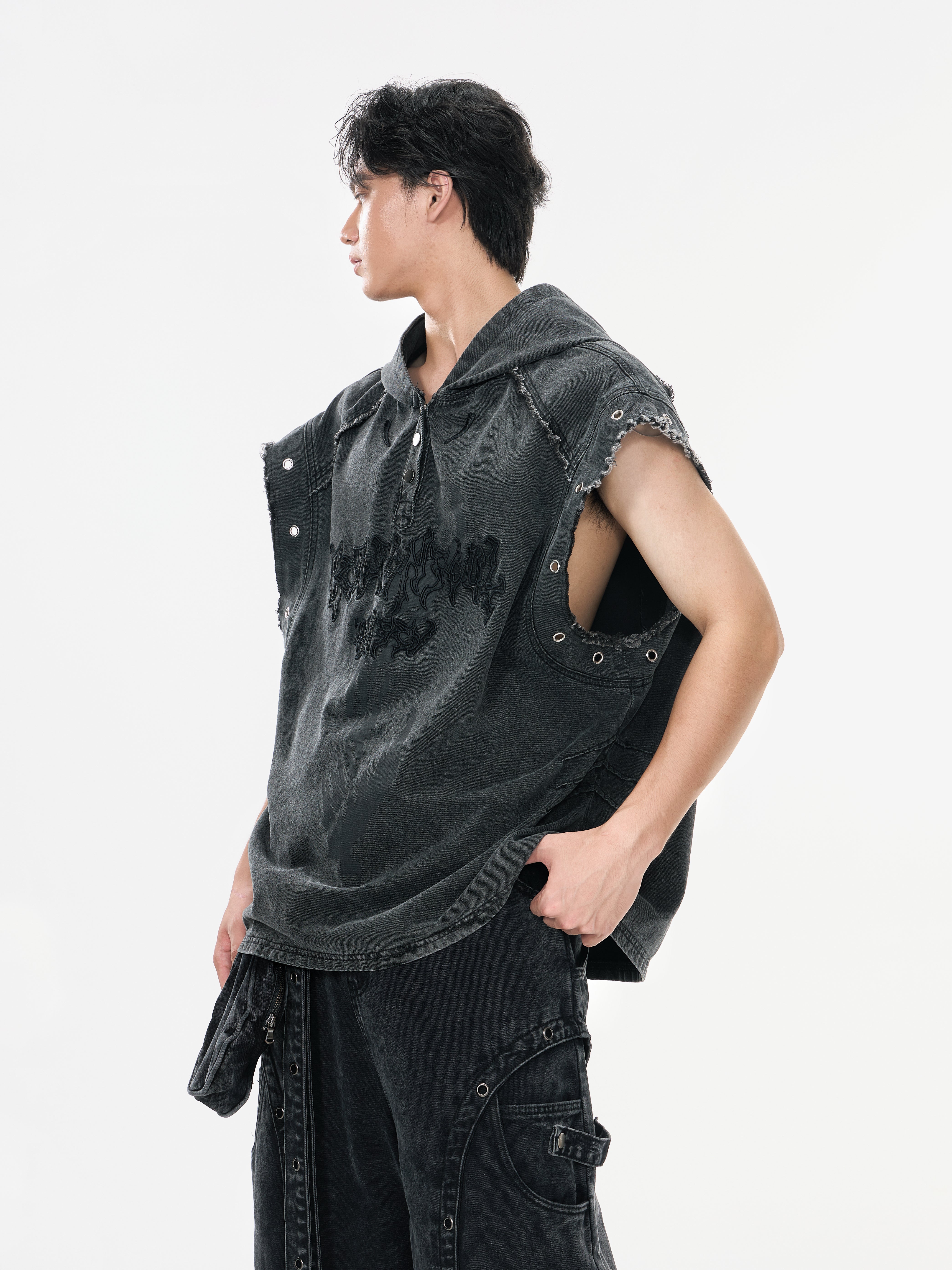 High Street Loose Dark Vest