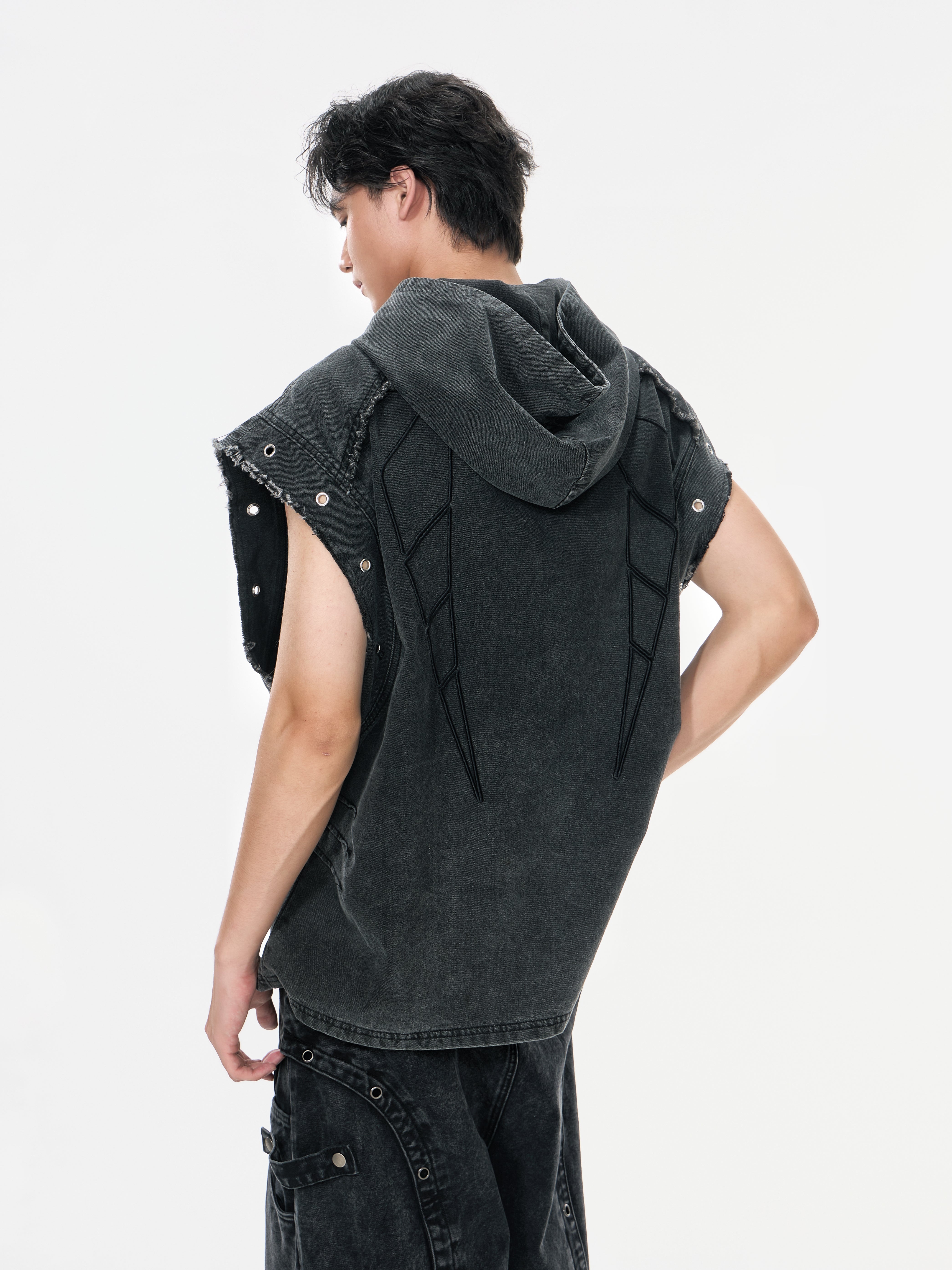 High Street Loose Dark Vest