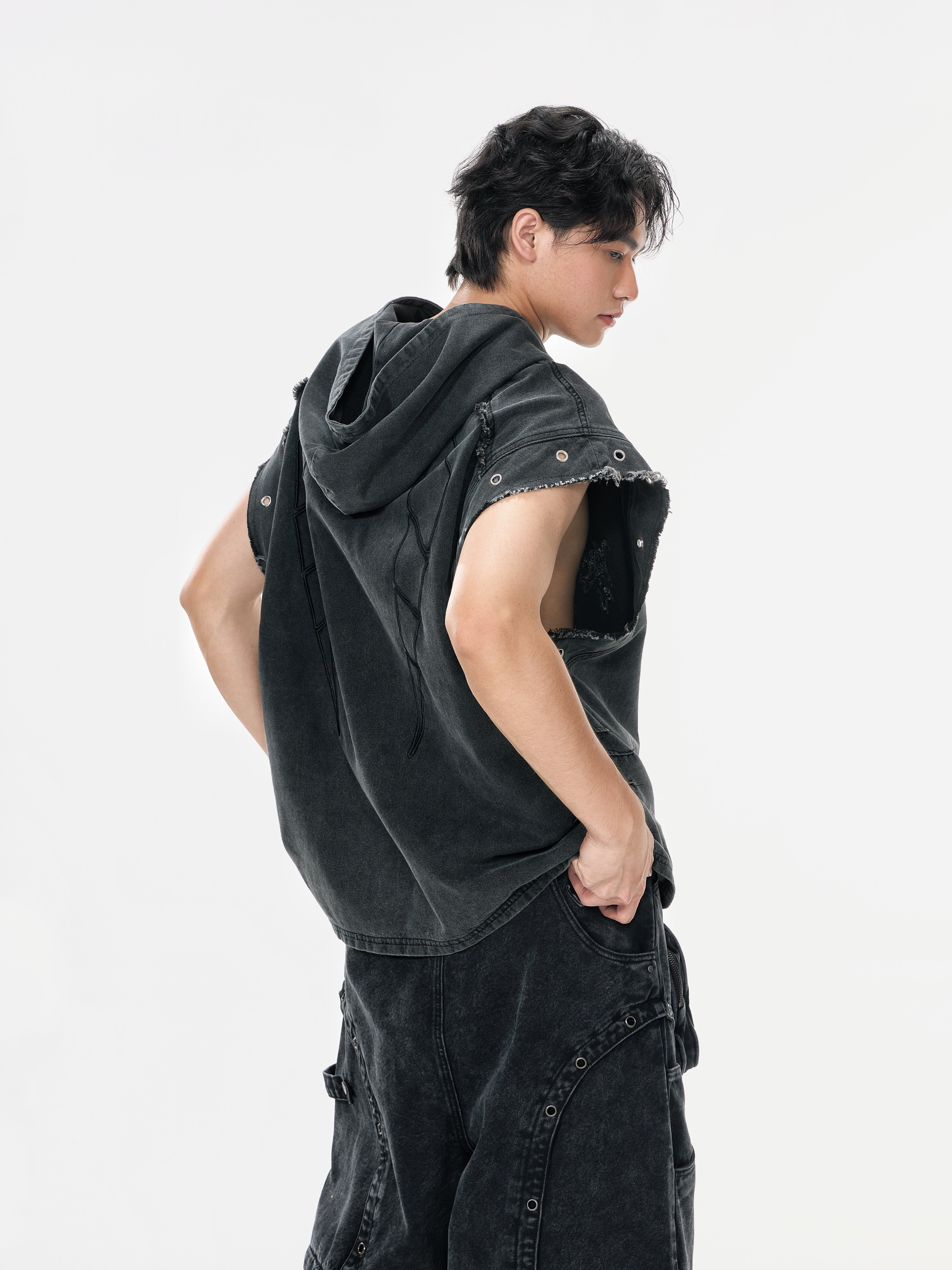 High Street Loose Dark Vest