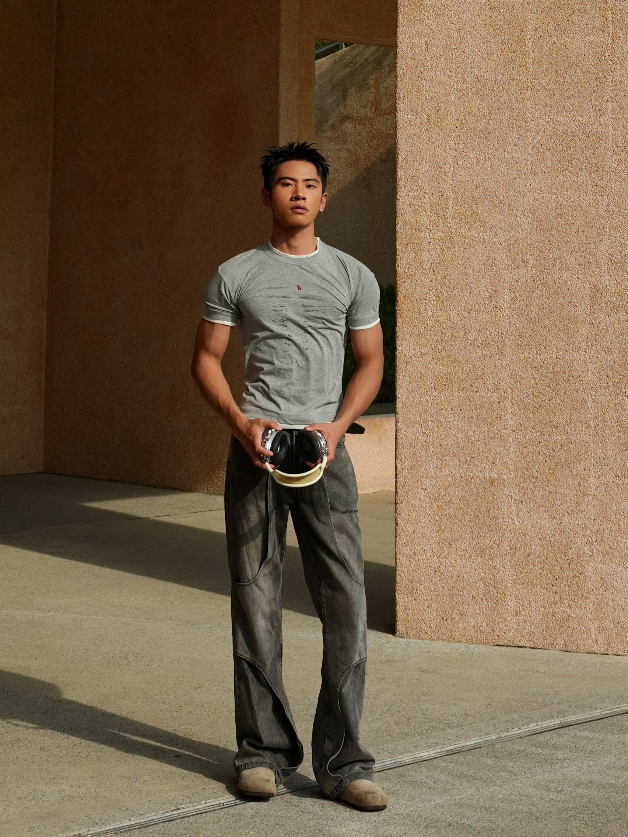 Double Layer Design Jeans