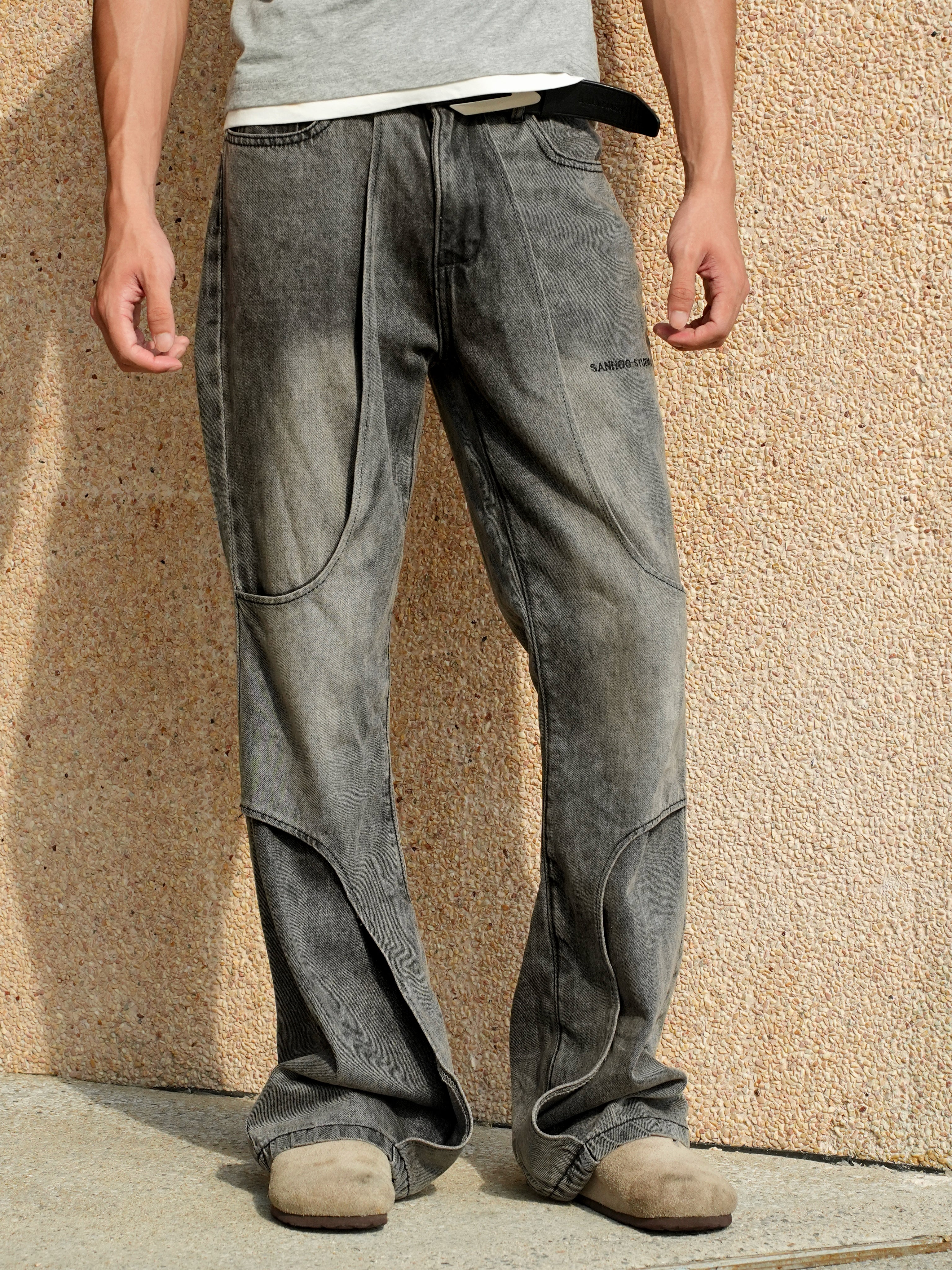 Double Layer Design Jeans