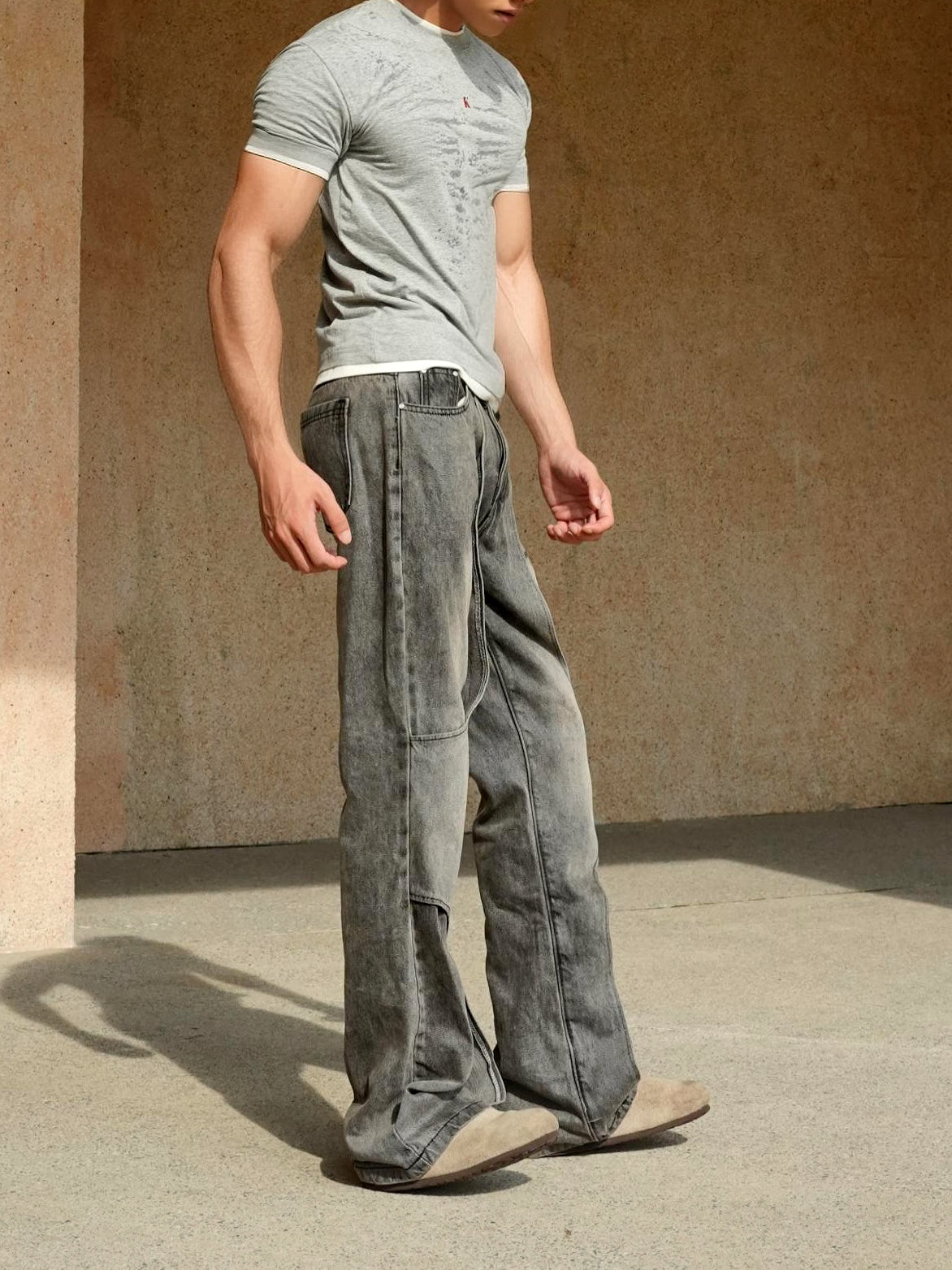 Double Layer Design Jeans