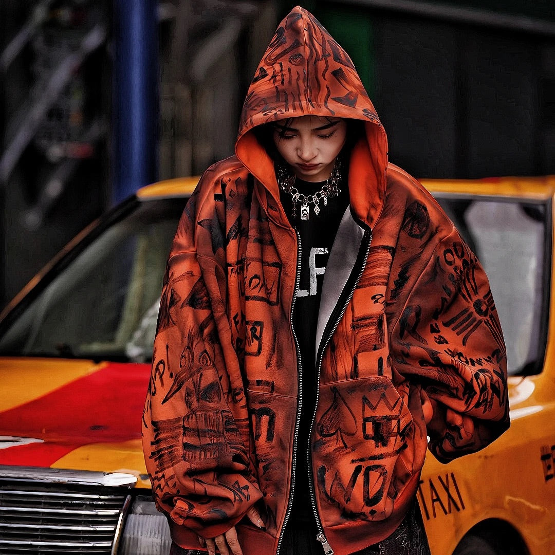 Heavy Graffiti Street Hoodie