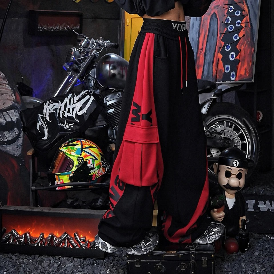 Oversized High-Waist Street Pants