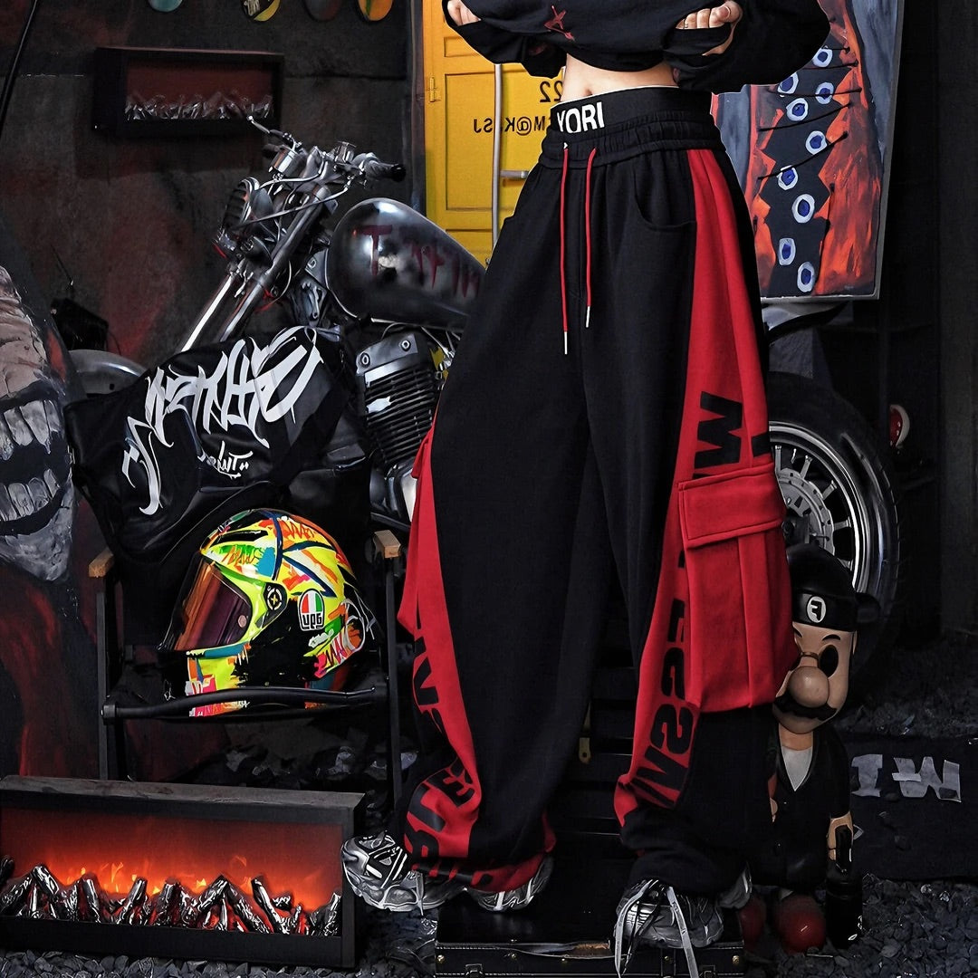 Oversized High-Waist Street Pants