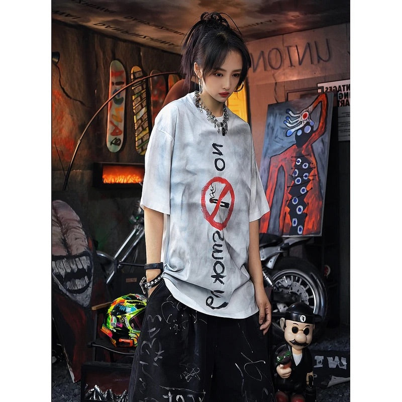 Loose Graffiti Printed Street Tee
