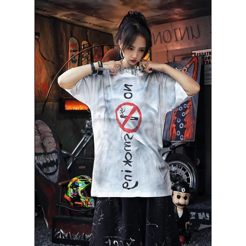 Loose Graffiti Printed Street Tee
