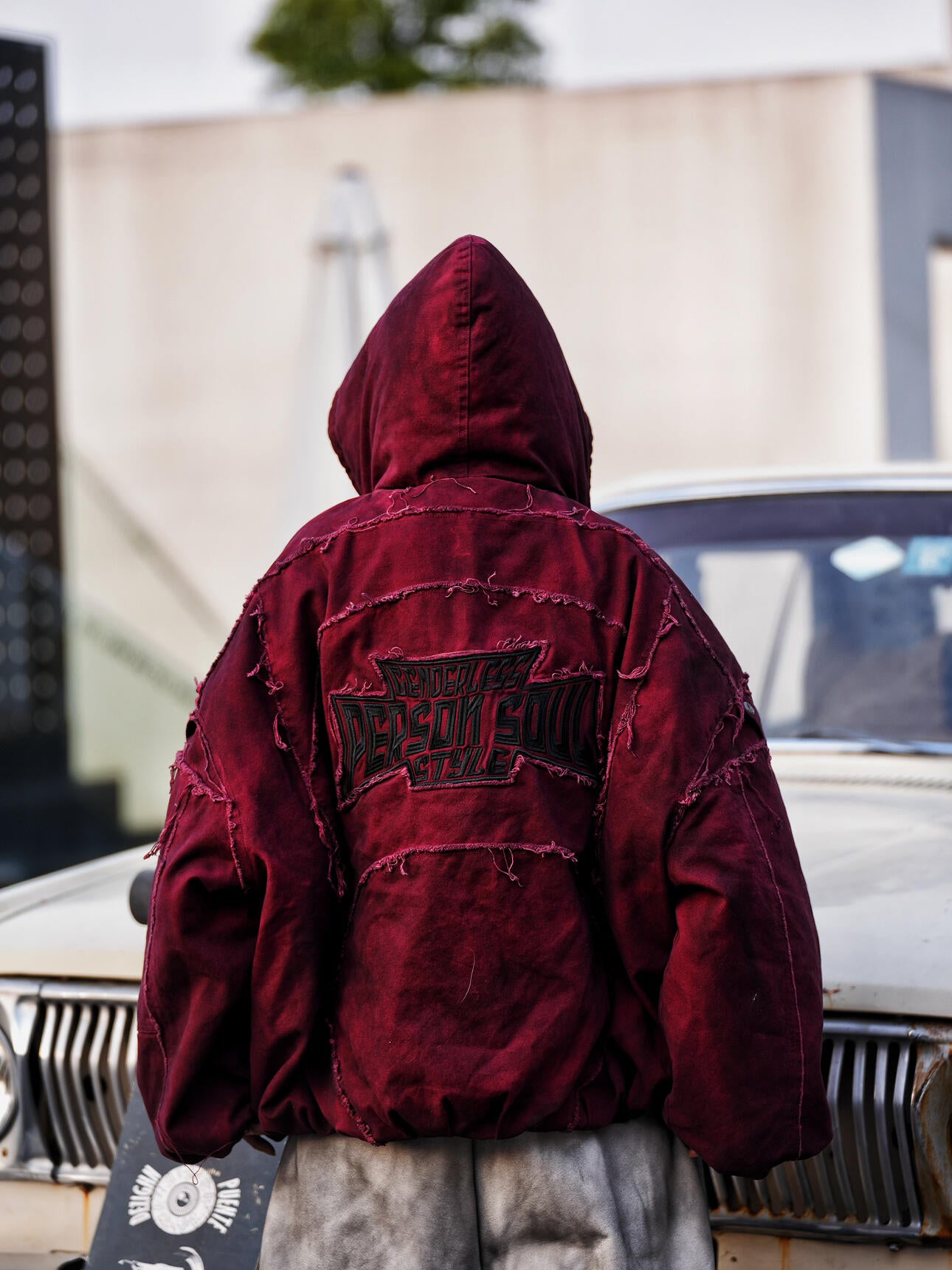 Distressed Wasteland Utility Padded Jacket