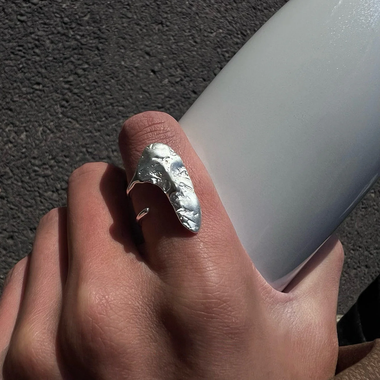 Simple Vintage Mask Face Ring