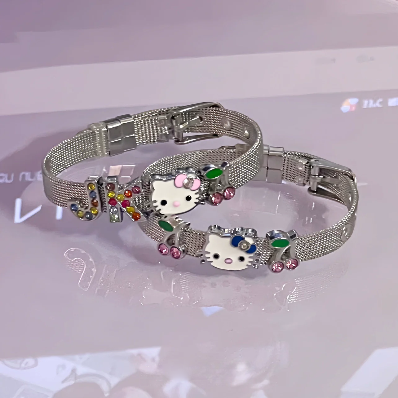 Y2K Kitty Cat Cartoon Bracelet