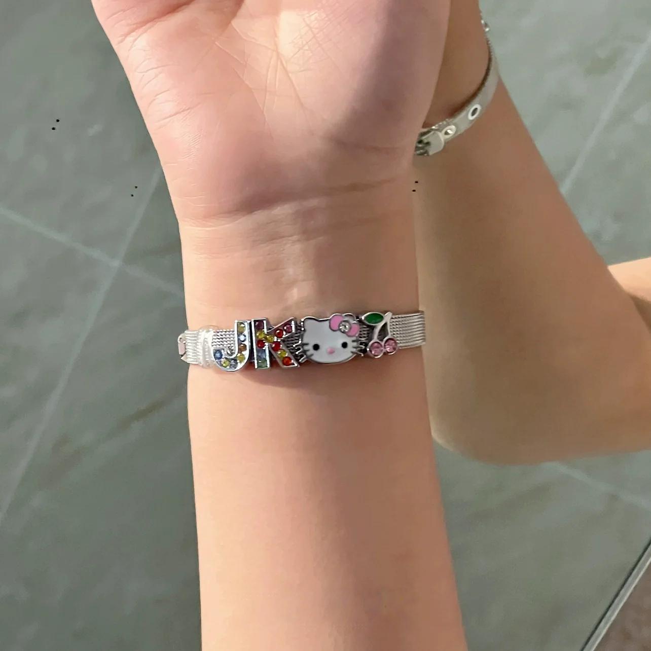 Y2K Kitty Cat Cartoon Bracelet
