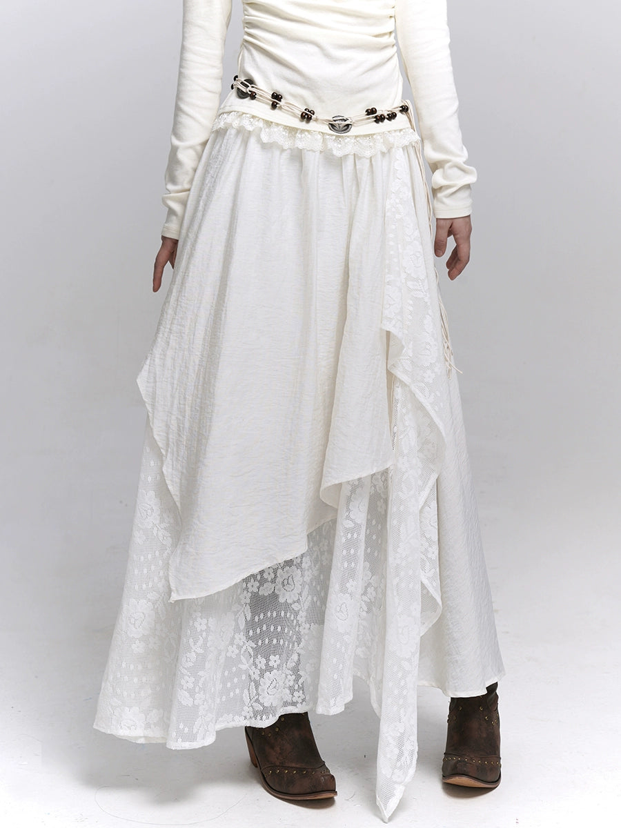 Brown Midi Skirt - Melard Wasteland Style