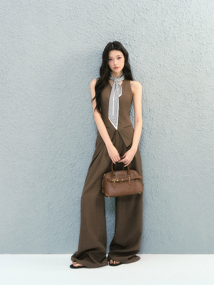 Vintage Blazer Vest Pants Set