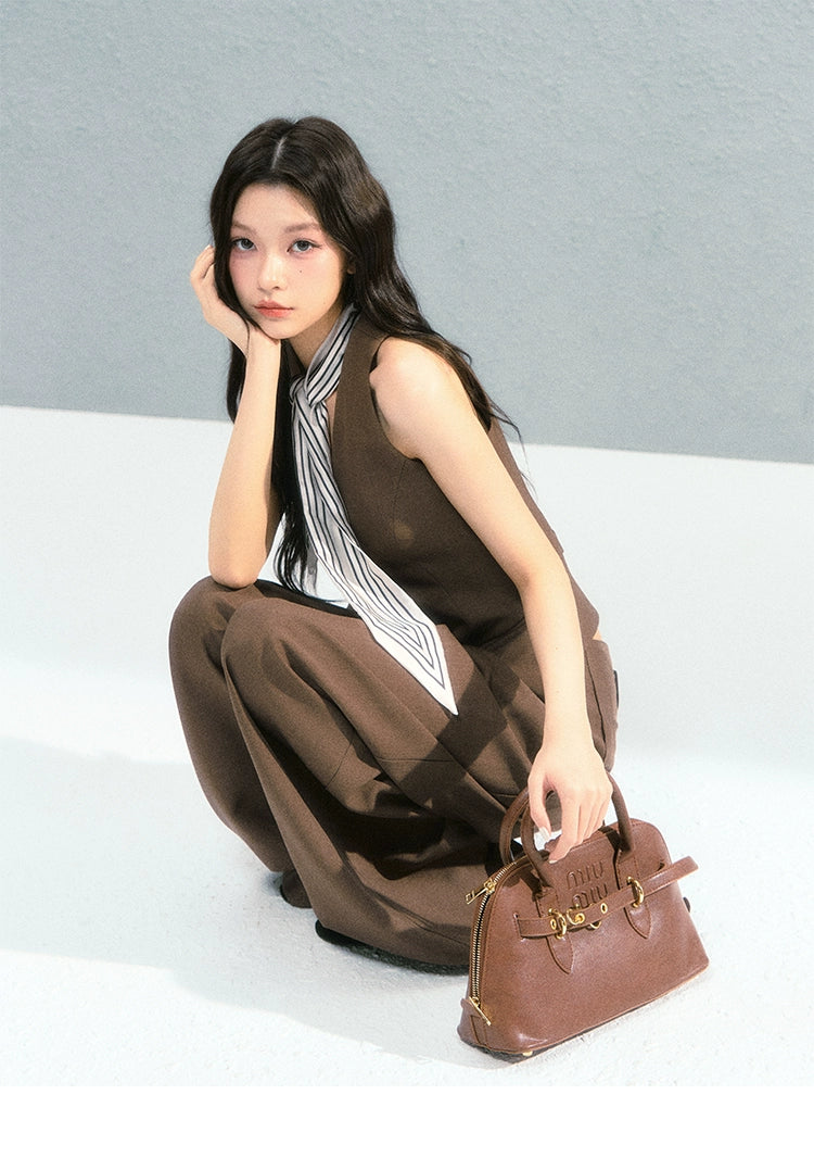 Vintage Blazer Vest Pants Set