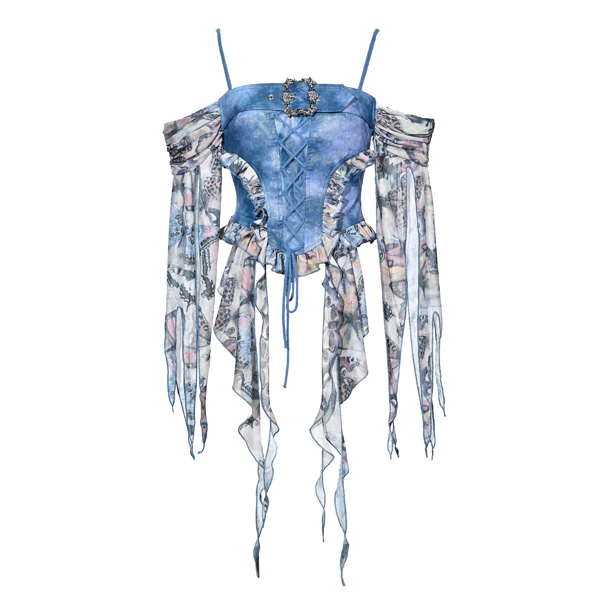 Butterfly PU Dye Strap Top