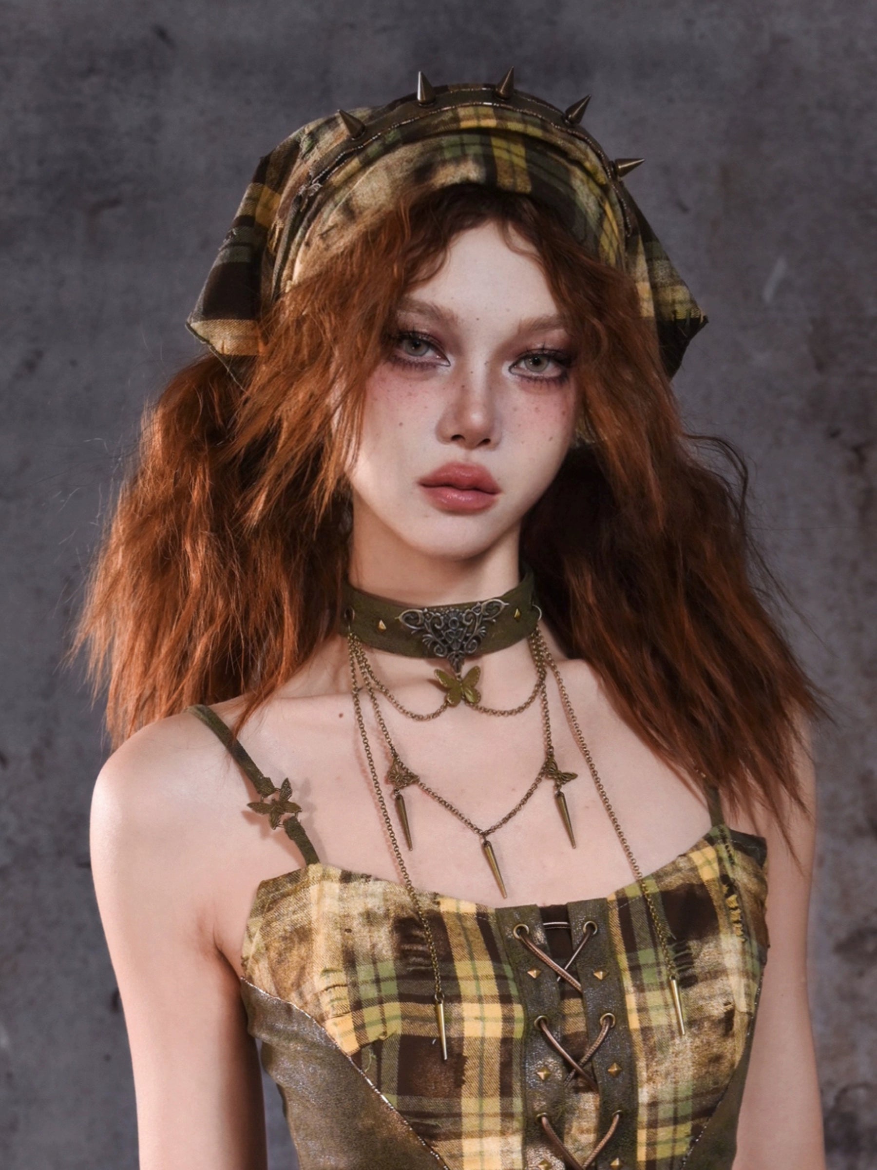 Butterfly Punk Choker Necklace