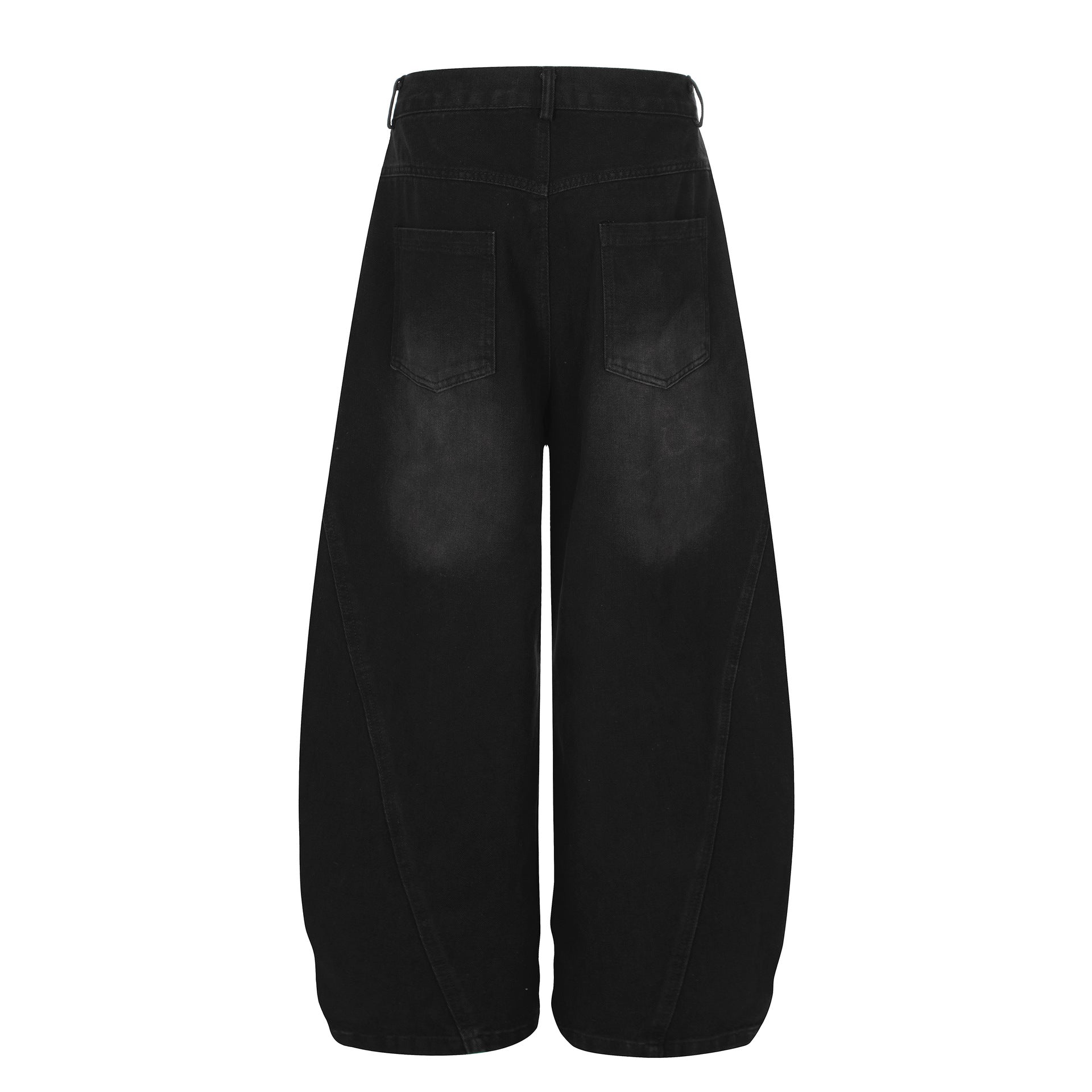 Vintage Leopard Print Washed Loose Jeans