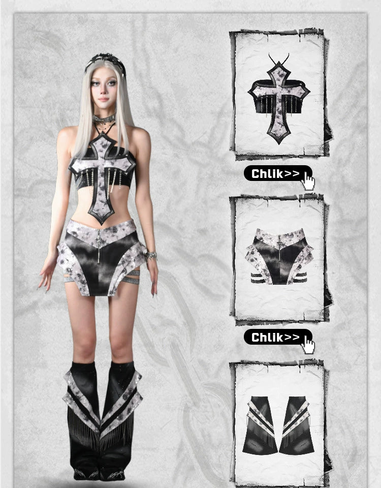 Low-Waist Sequin Mini Skirt