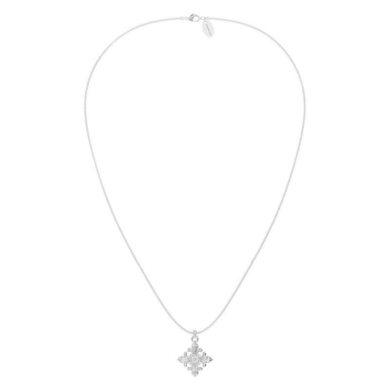 Long Iris Minimalist Chain Necklace