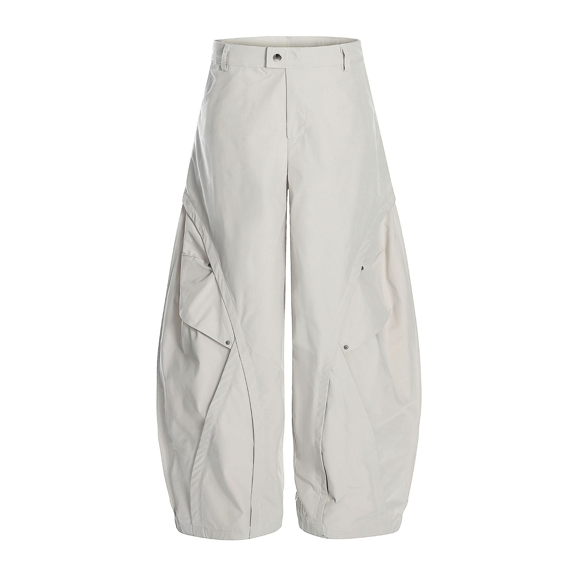 【25s Jul.】Ruched Wide-Leg Blade Cut Street Cargo Pants