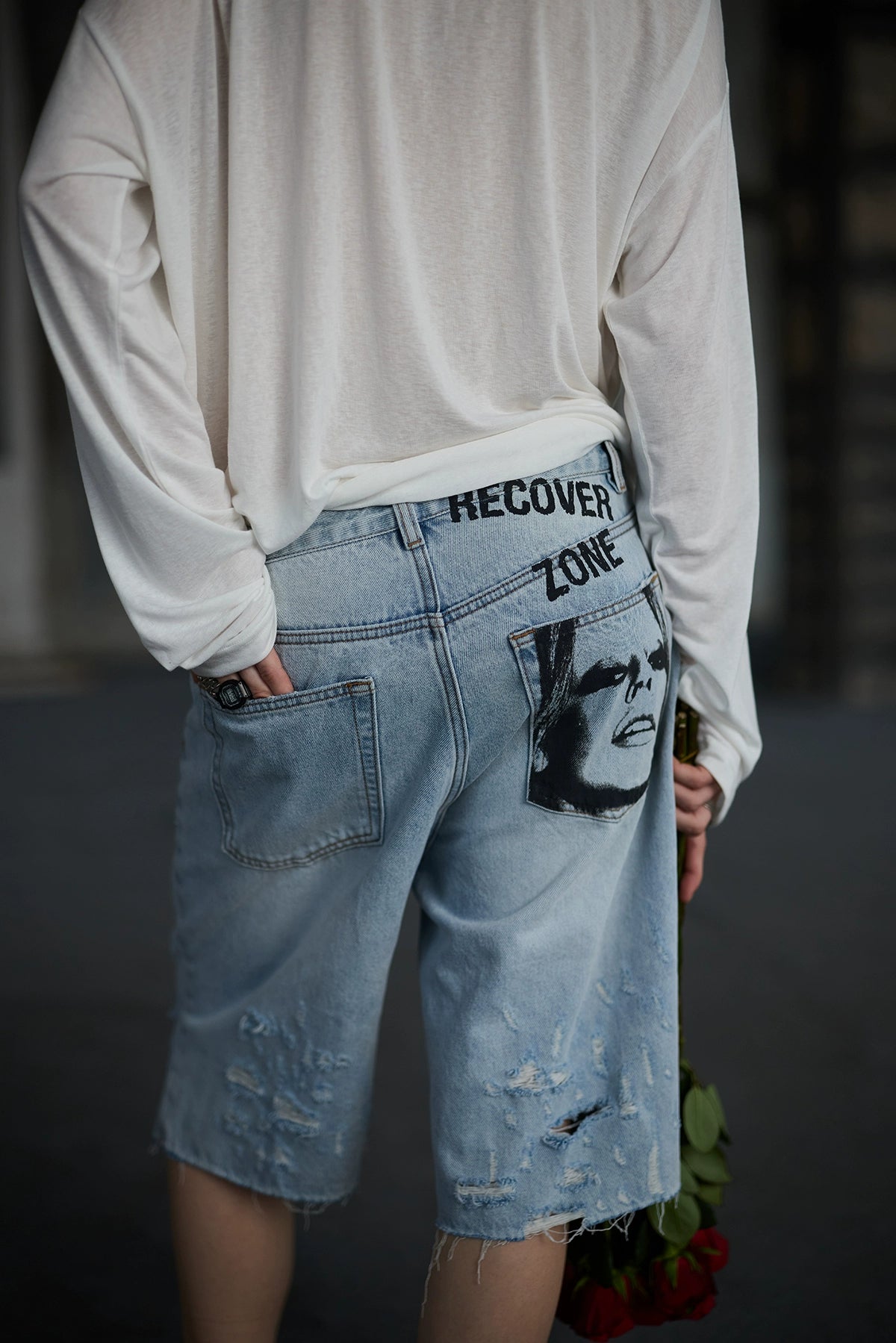【25s Sep.】Vintage Distressed Ripped Denim Shorts
