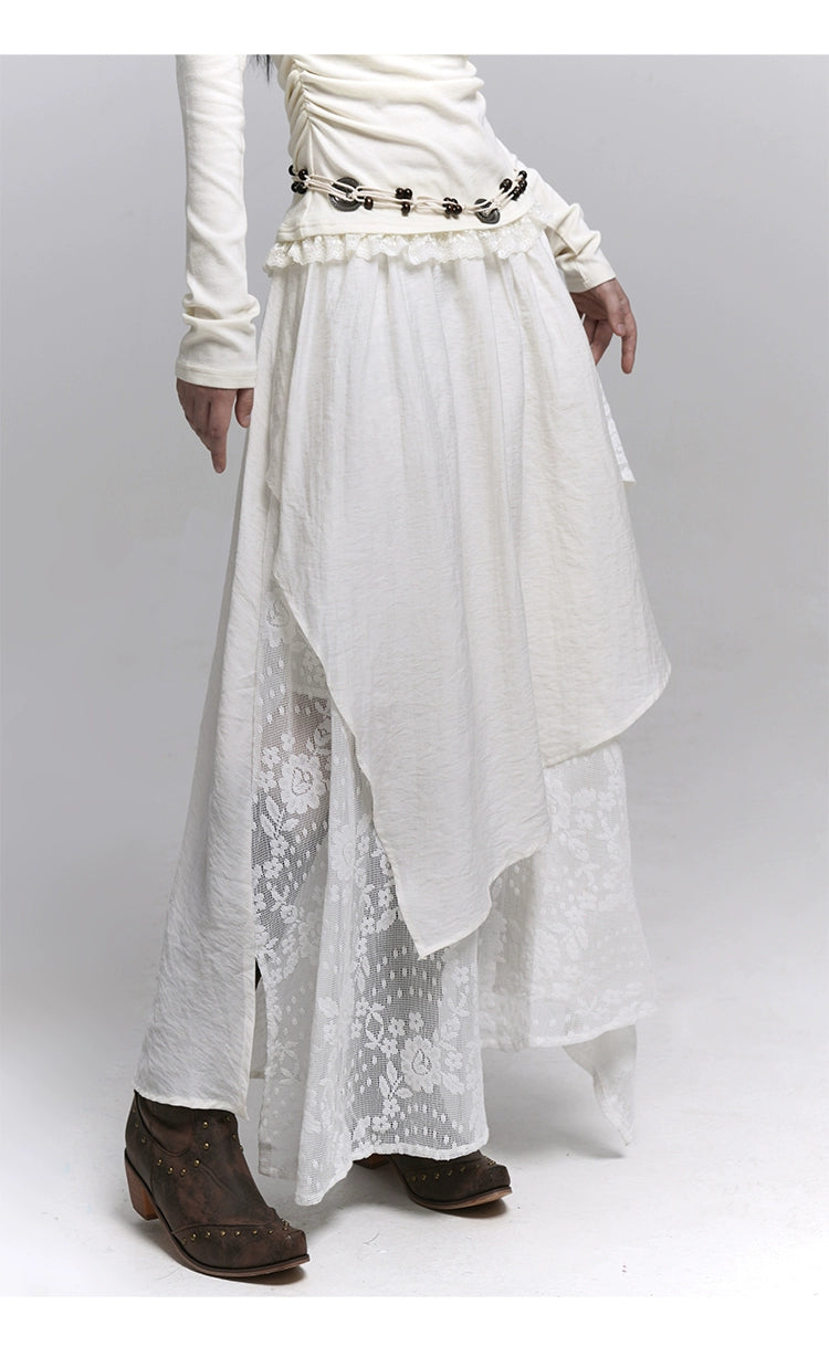 Brown Midi Skirt - Melard Wasteland Style