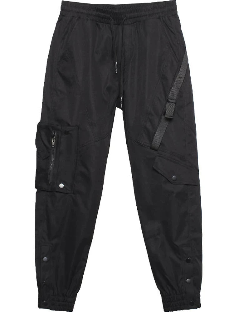 Sanhoostudio Strap Cuffed Tactical Cargo Pants