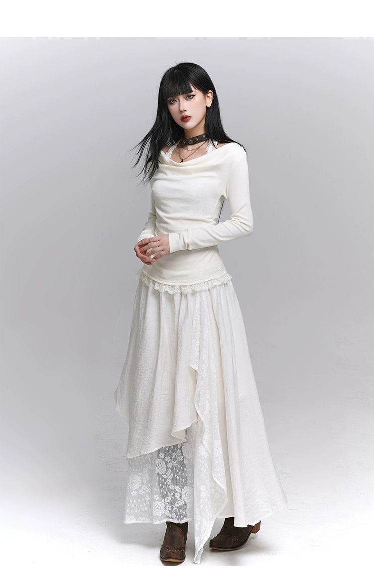 Brown Midi Skirt - Melard Wasteland Style